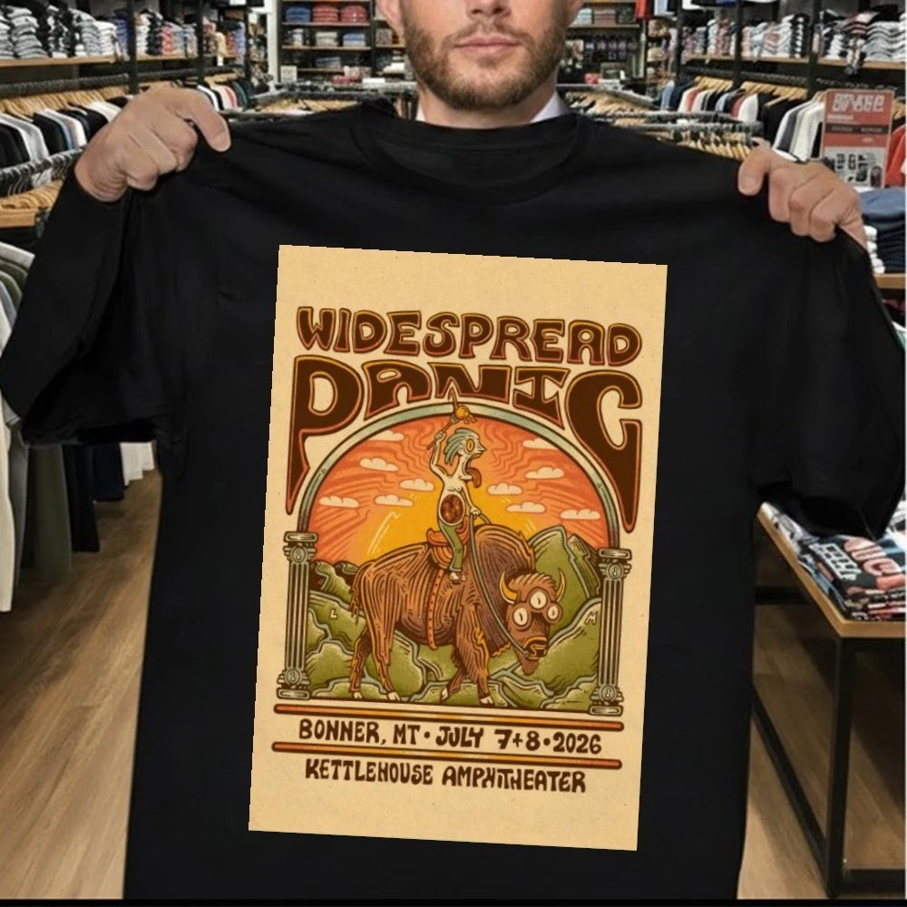 Official Widespread Panic KettleHouse Amphitheater In Bonner MT Jul 7-8 2026 Poster Shirt