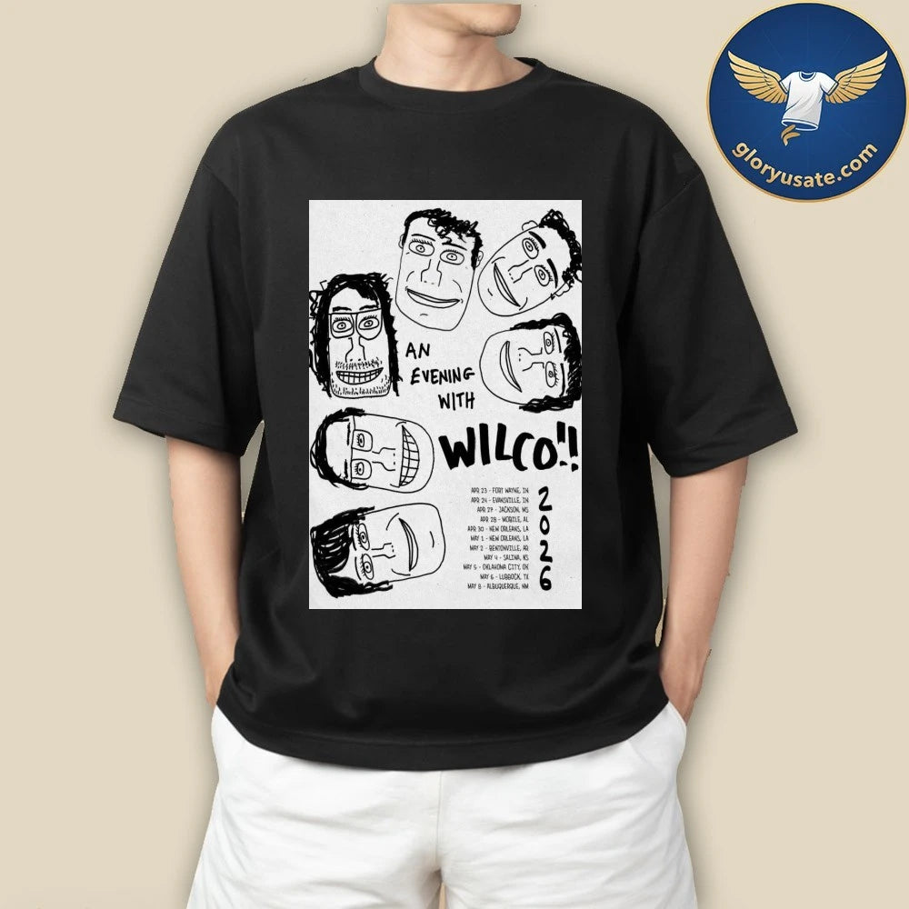 Official Wilco Spring 2026 Tour Poster Shirt