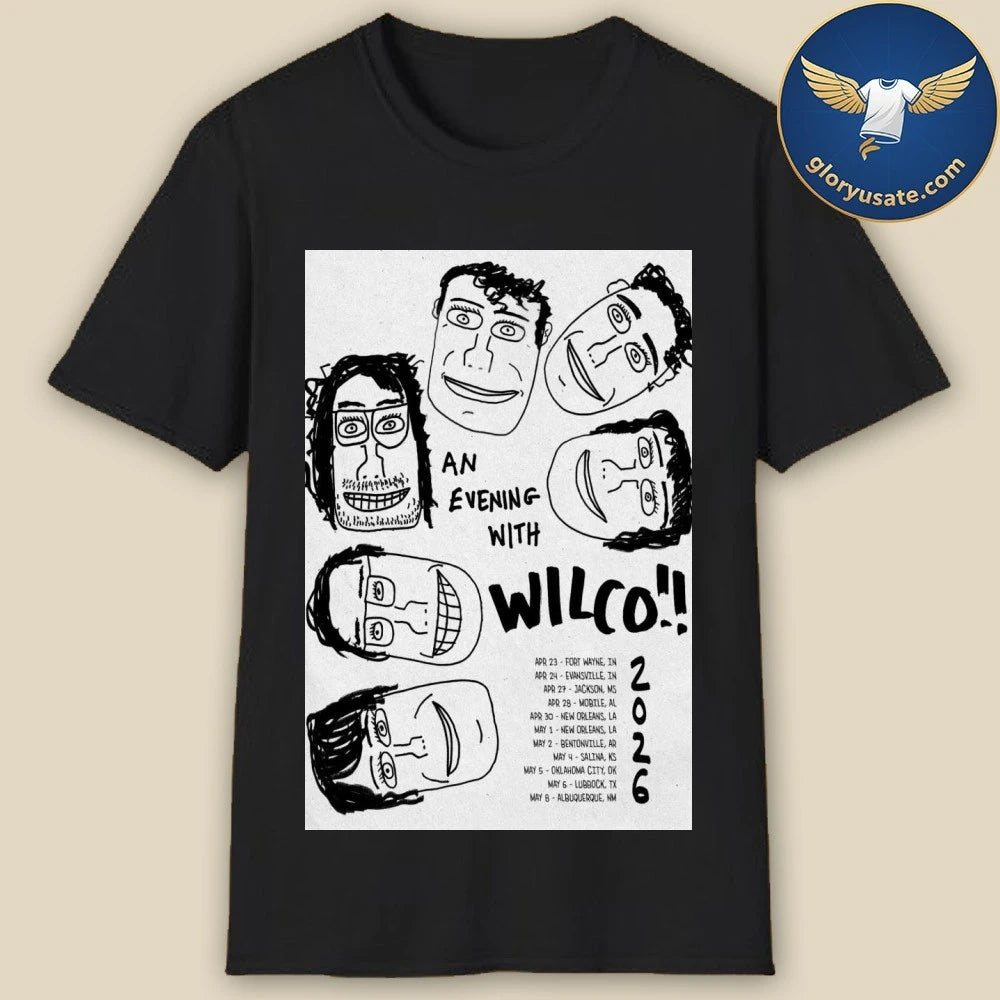Official Wilco Spring 2026 Tour Poster Shirt
