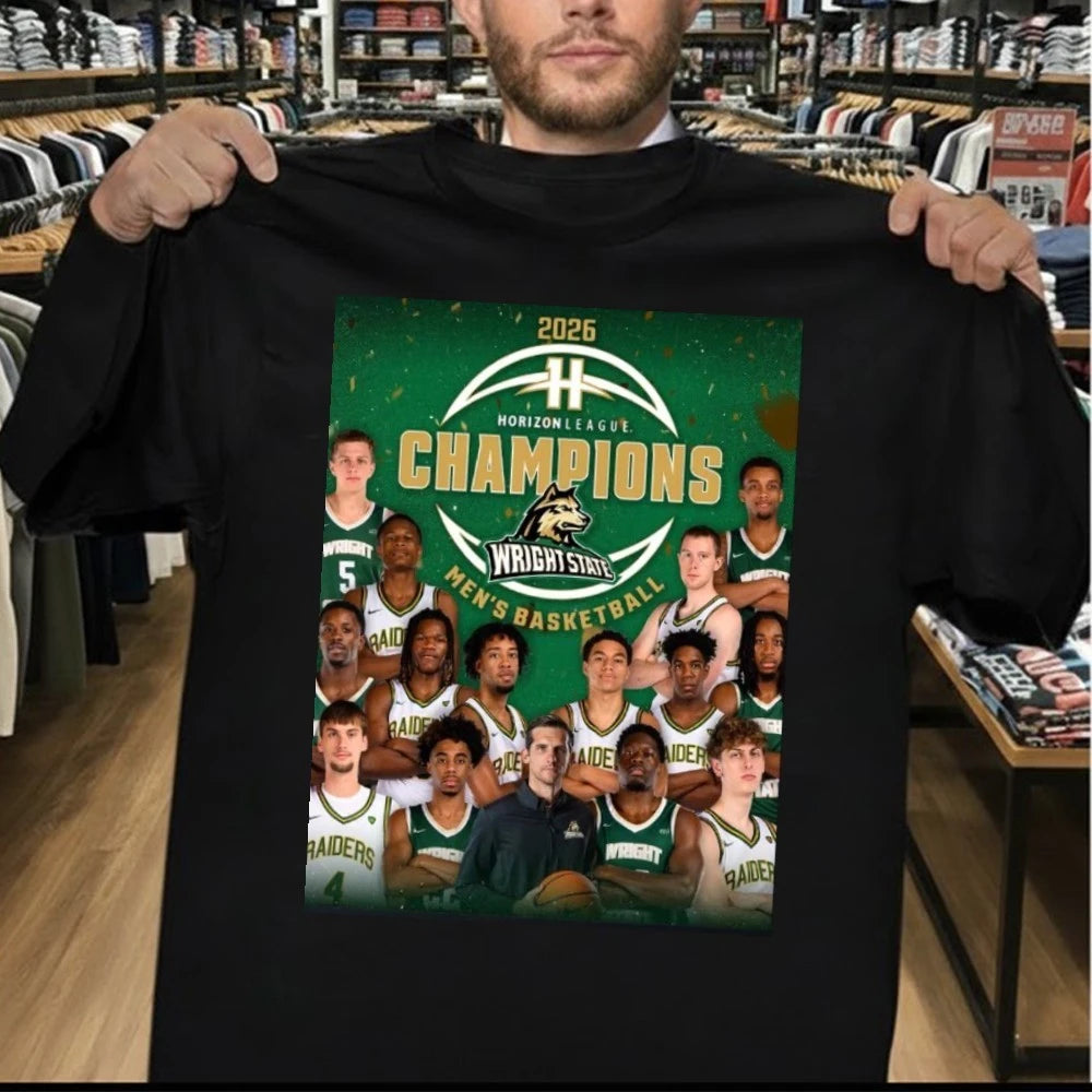 Official Wright State Raiders Men’s Basketball 2026 Horizon League Champions Shirt