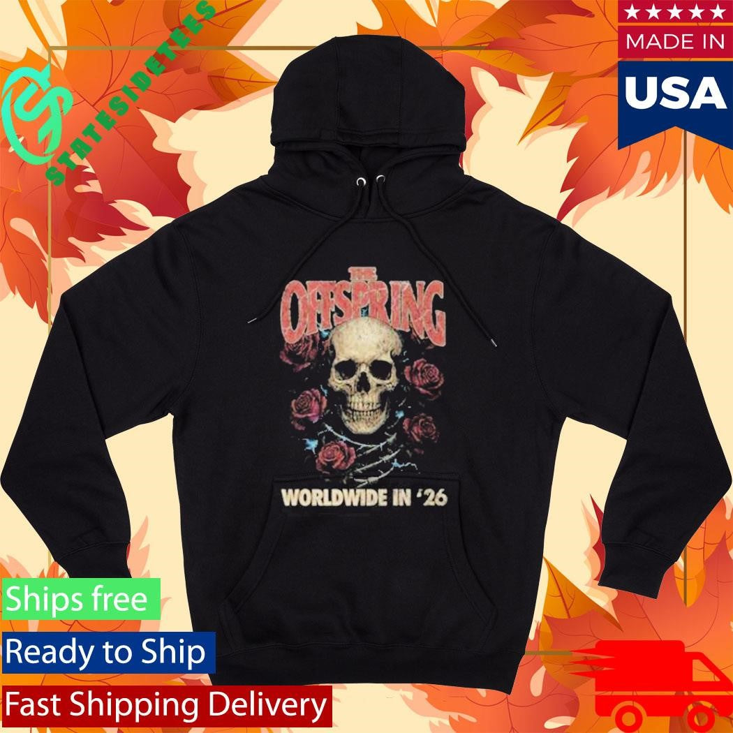 Offspring Rose Skull 2026 Tour Shirt