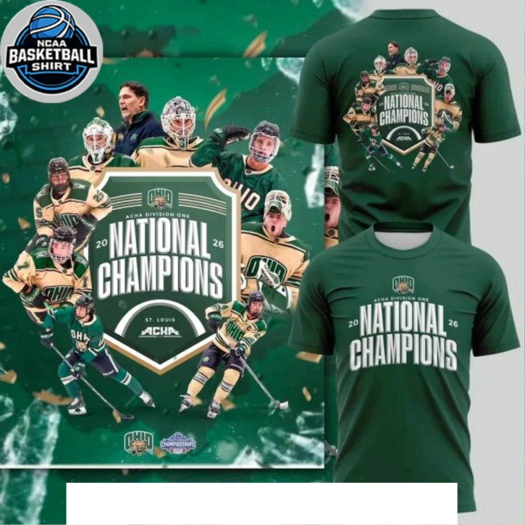 Ohio Bobcats men’s ice hockey National Champions T-Shirt