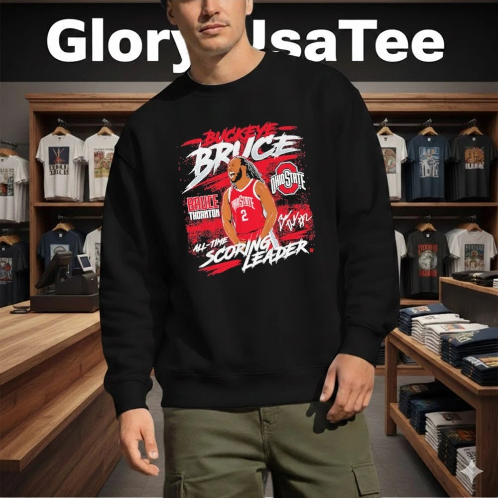 Ohio State Basketball Bruce Thornton All-Time Leading Scorer Graphic Shirt