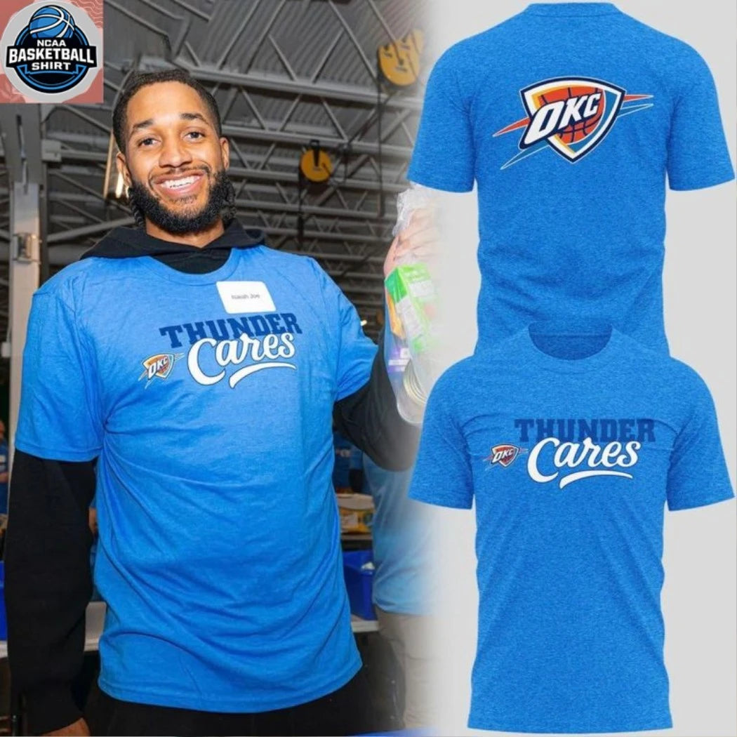 Oklahoma City Thunder 2026 Thunder Cares Hoodie T-Shirt