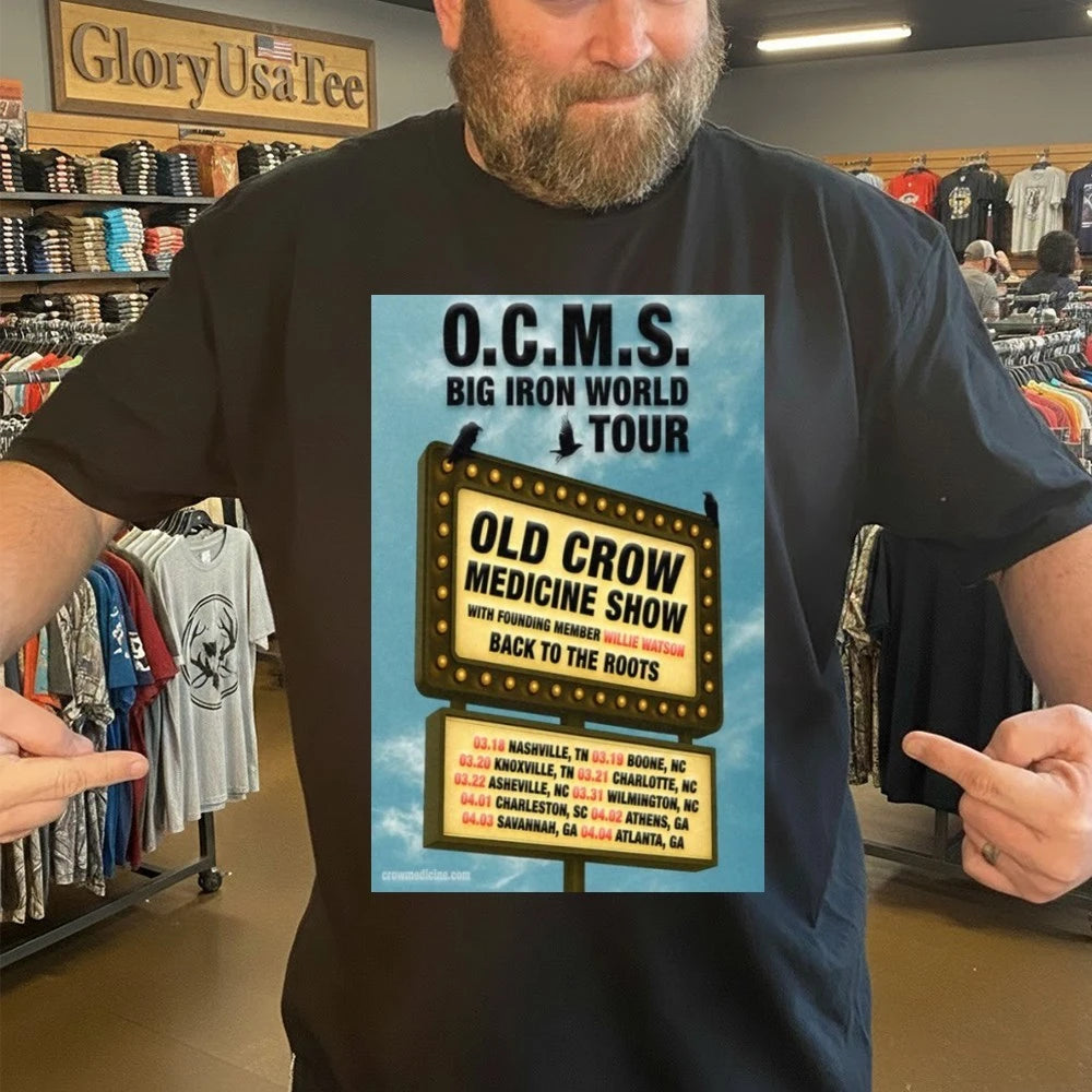 Old Crow Medicine Show Big Iron World Tour 2026 Poster Shirt