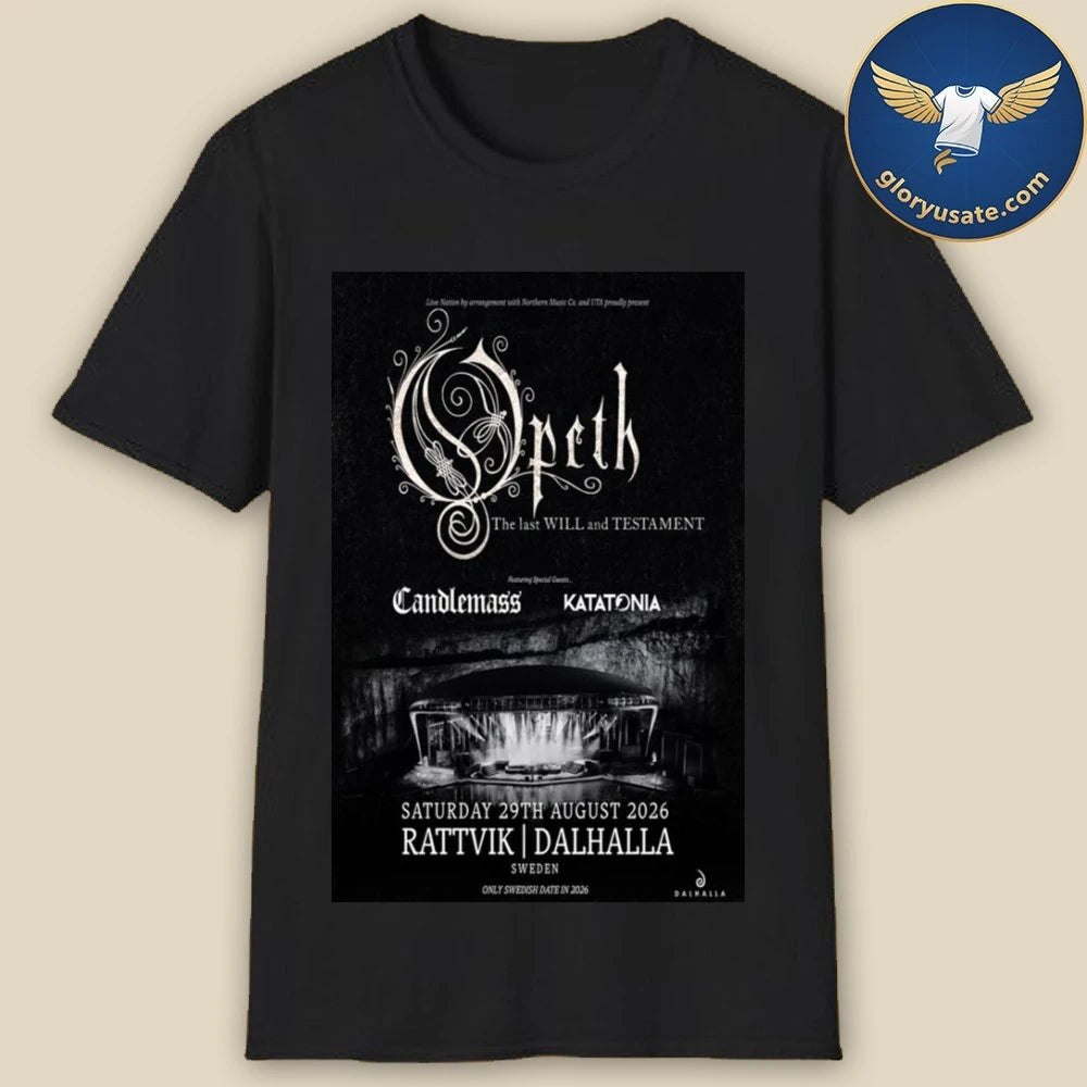 Opeth August 29 2026 Dalhalla Poster Shirt