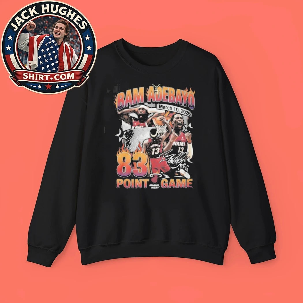Original Bam Adebayo Miami Heat 83 Point Game Career Milestone Shirt
