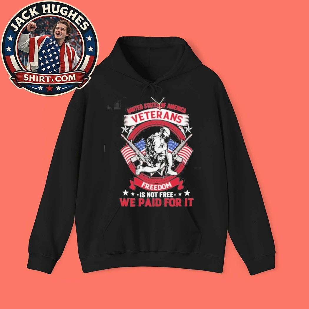 Original Freedom Is Not Free We Paid For It Kneeling Soldier Veteran Shirt
