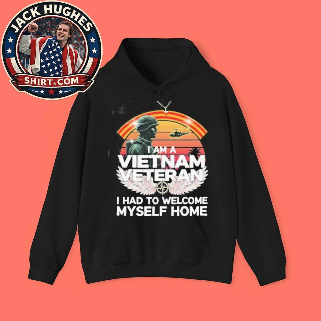 Original I Am A Vietnam Veteran I Had To Welcome Myself Home Retro Sunset Shirt