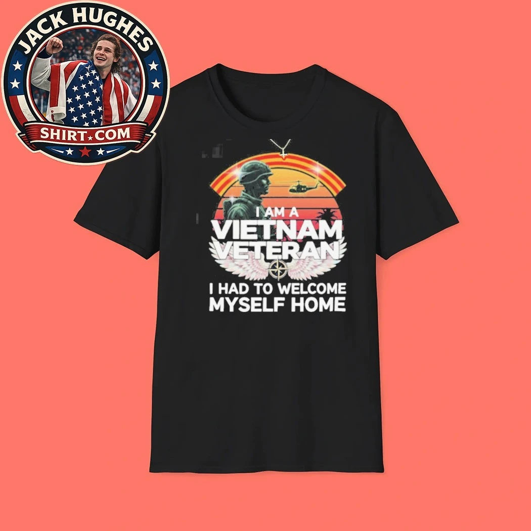 Original I Am A Vietnam Veteran I Had To Welcome Myself Home Retro Sunset Shirt