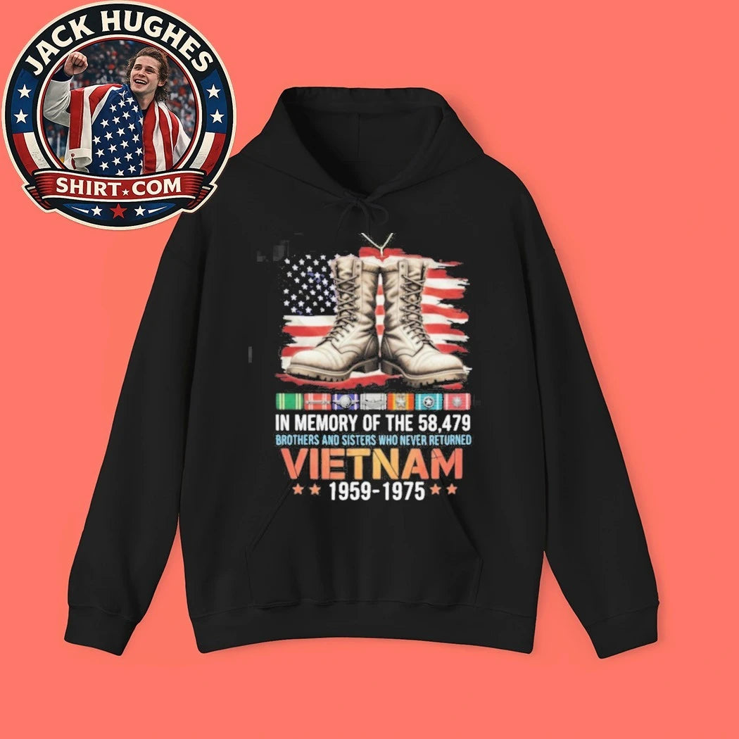 Original In Memory Of The 58479 Vietnam Veterans Memorial Boots Shirt