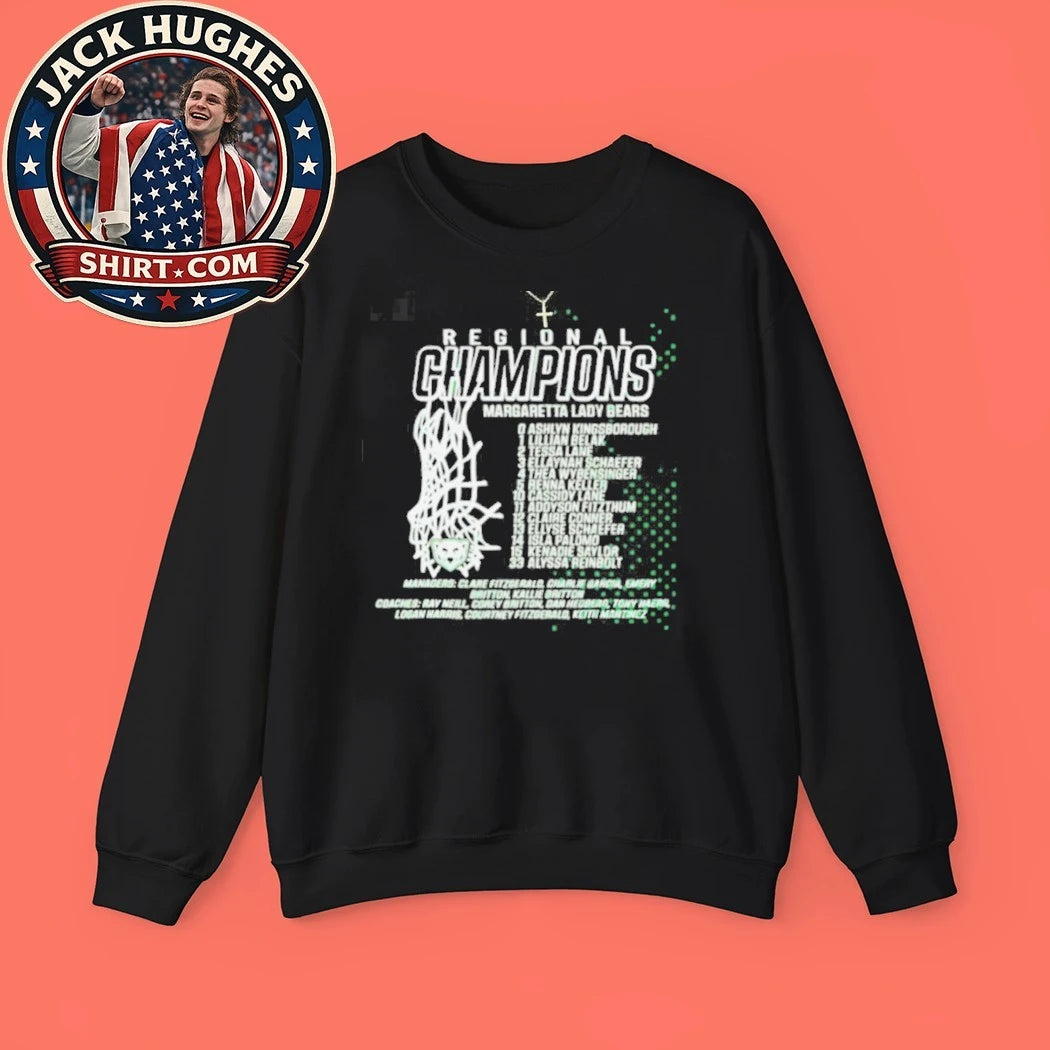 Original Margaretta Lady Bears Regional Champions Basketball Roster Shirt