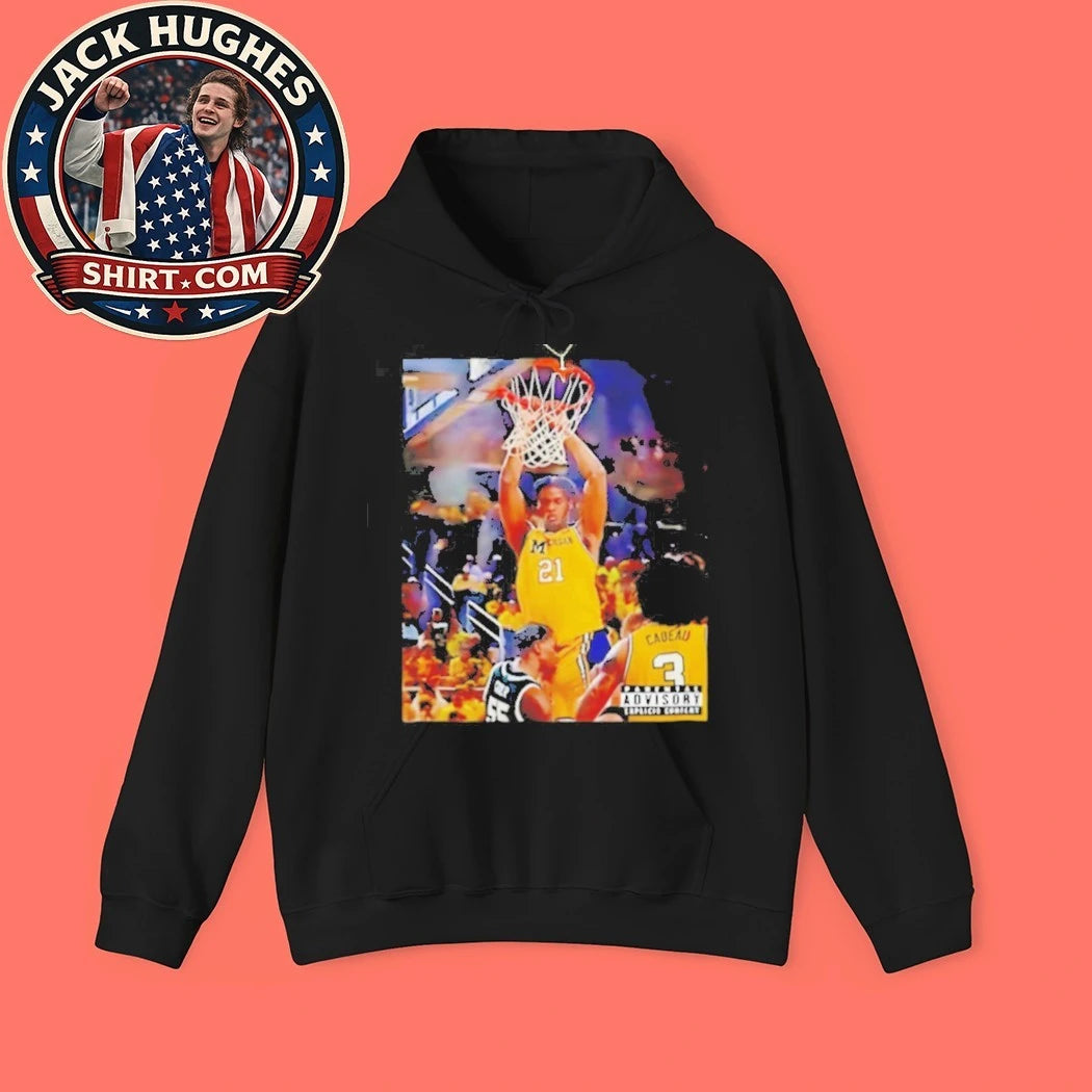 Original Michigan Basketball Khani Rooths Slam Dunk Poster Shirt