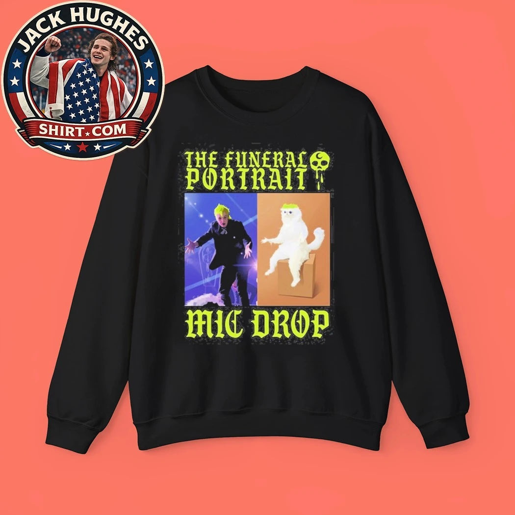 Original The Funeral Portrait Mic Drop Meme Shirt