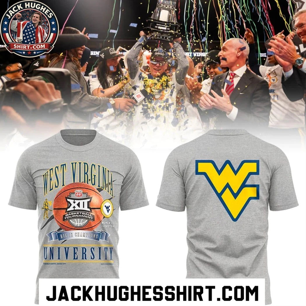 Original Wvu Women’s Basketball The 2026 Big 12 Tournament Champions Logo Two Sided Shirt