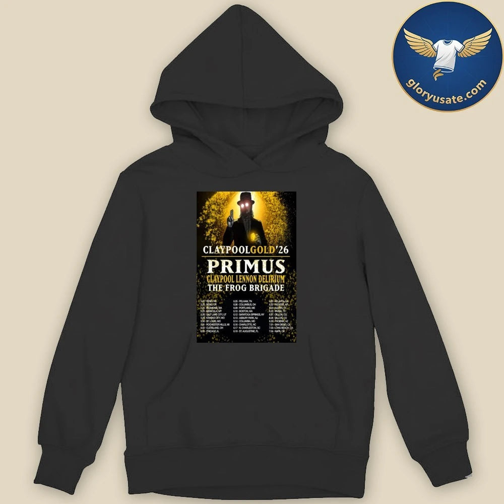 PRIMUS Claypool Gold Tour 2026 Poster Shirt