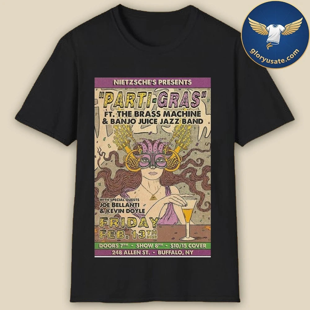 Parti-Gras Buffalo, NY February 13 2026 Tour Poster Shirt
