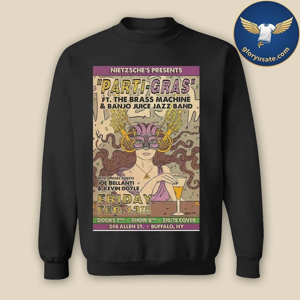 Parti-Gras Buffalo, NY February 13 2026 Tour Poster Shirt