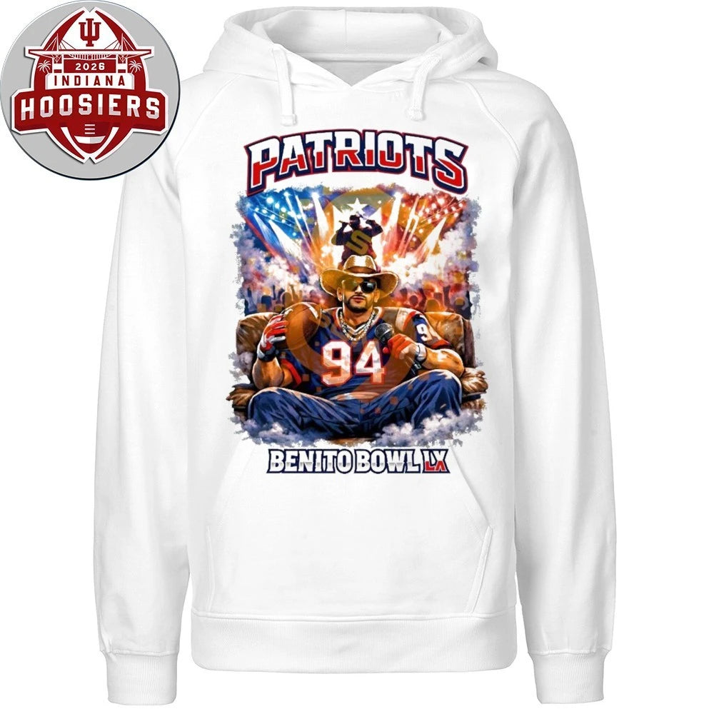 Patriots Football Cowboy Benito Bowl LIX Style, American Football Fan Art, High Resolution Transparent Shirt
