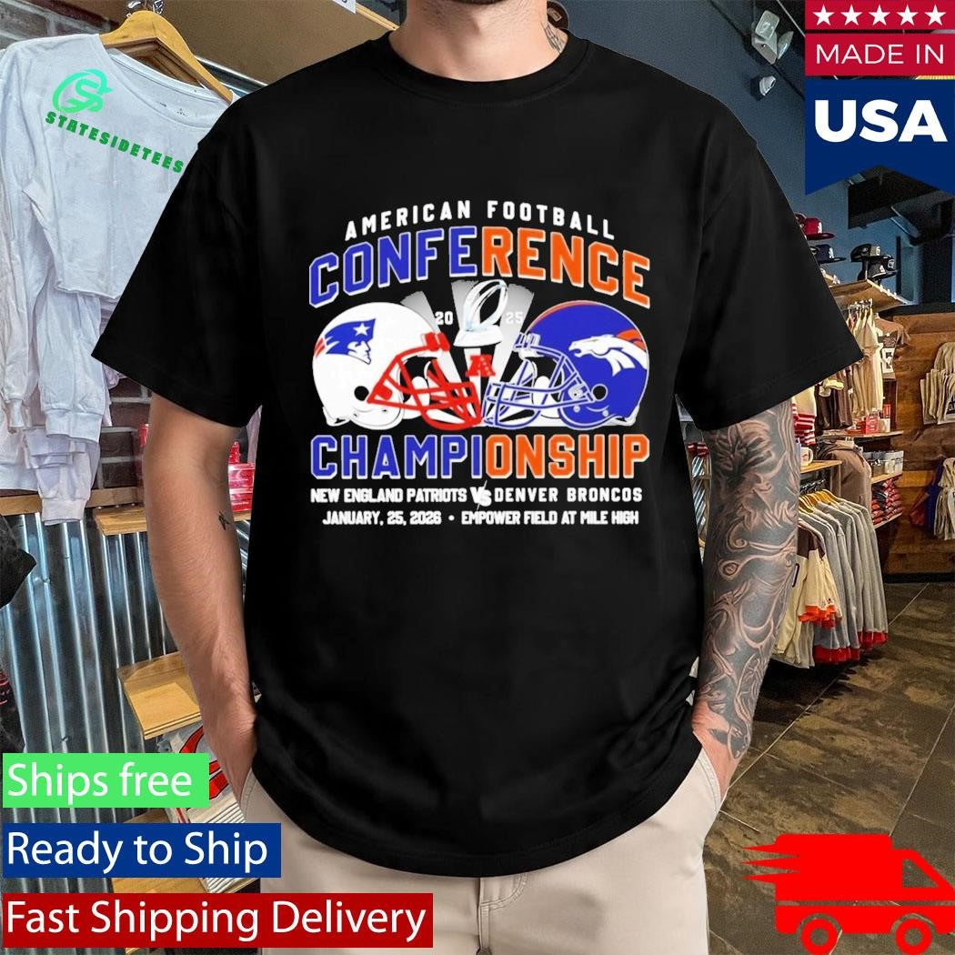 Patriots Vs Broncos 2026 AFC Conference Championship Shirt