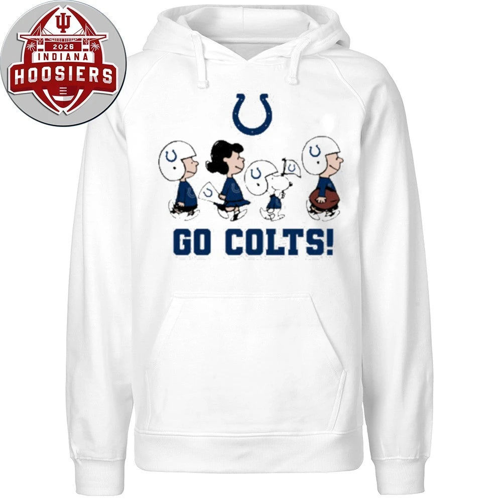 Peanuts Indianapolis Colts Football Cartoon – GO COLTS Logo Tee Shirt