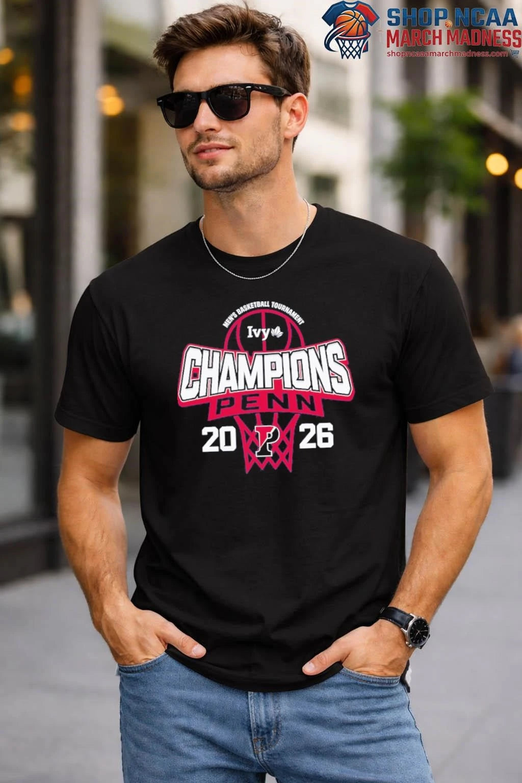 Pennsylvania Quakers 2026 Ivy League Men’s Basketball Tournament Champions T-Shirt