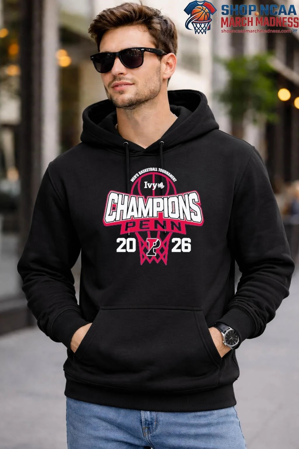 Pennsylvania Quakers Men’s Basketball 2026 Ivy League Tournament Champions T-Shirt