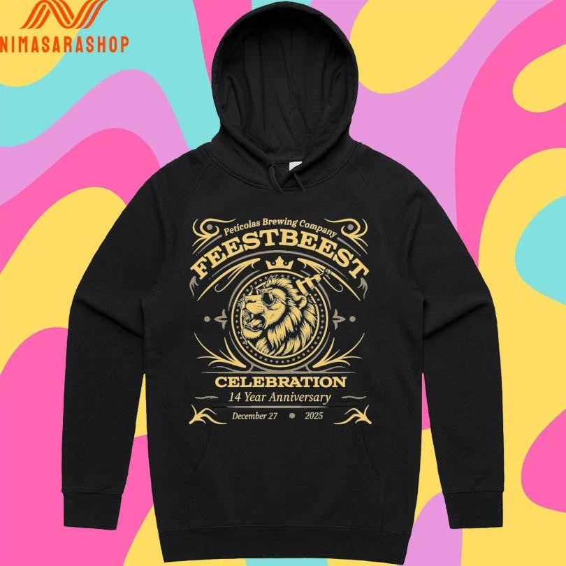 Peticolas Brewing Company Feestbeest Lion Celebration 14 Year Anniversary December 27 2025 Shirts