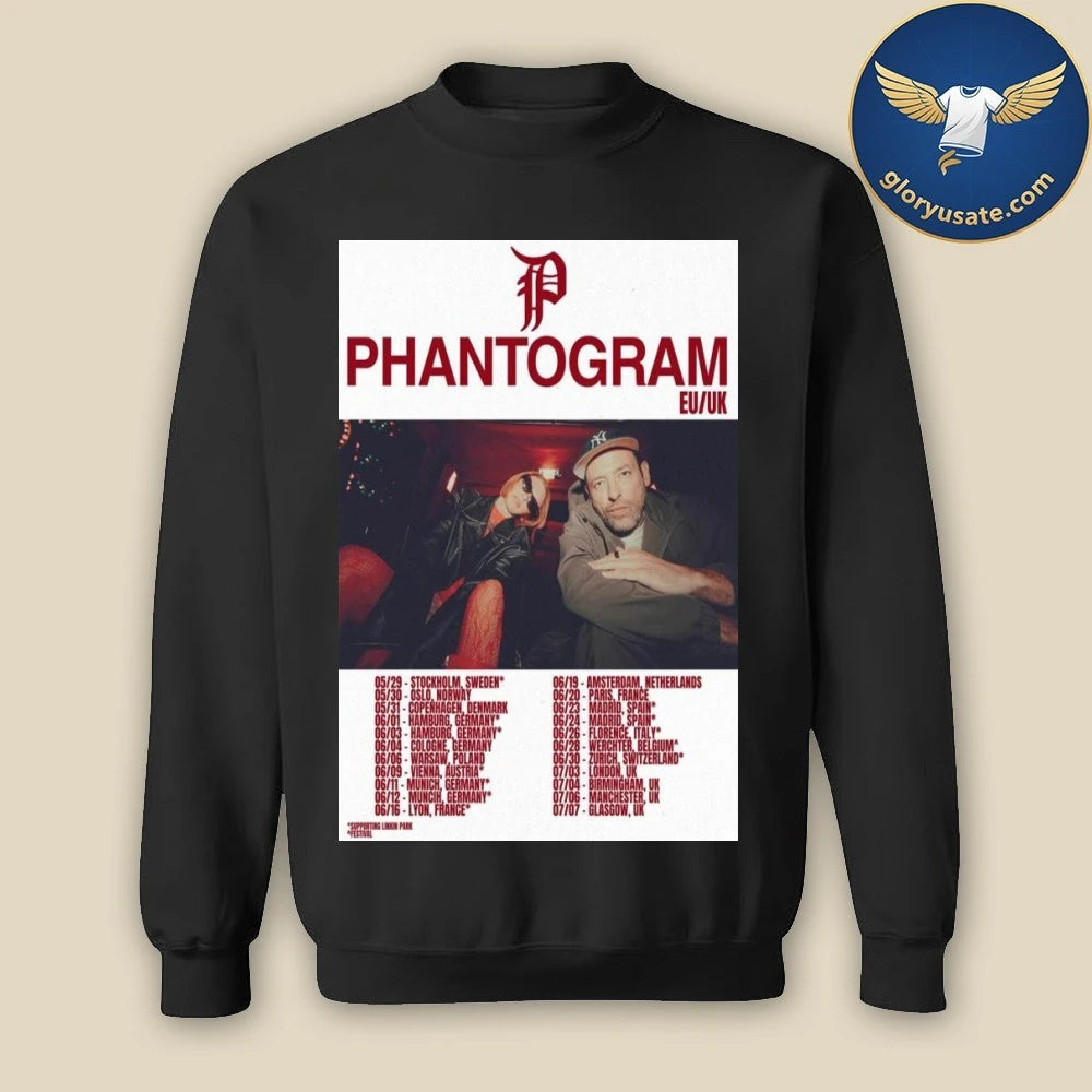 Phantogram Europe UK 2026 Poster Shirt