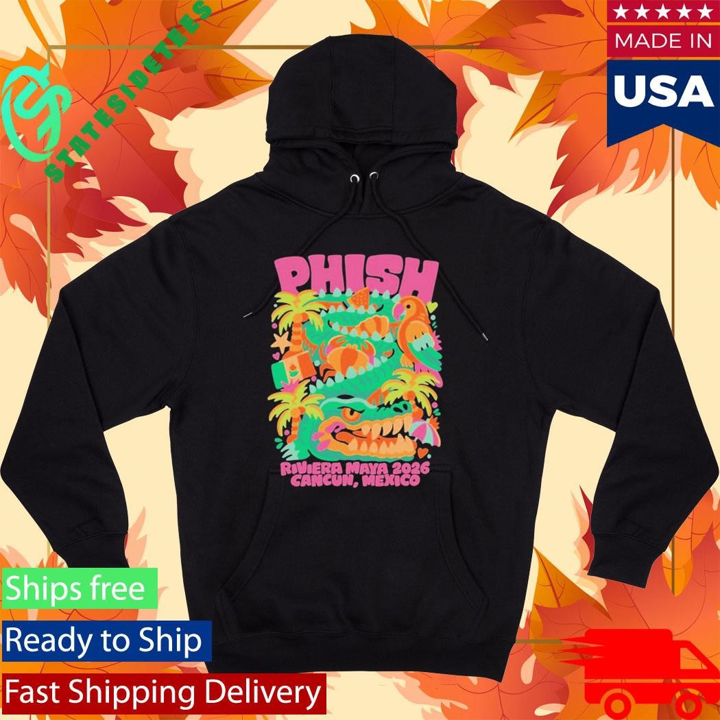 Phish Riviera Maya Winding Gator Cancun Mexico T-Shirt