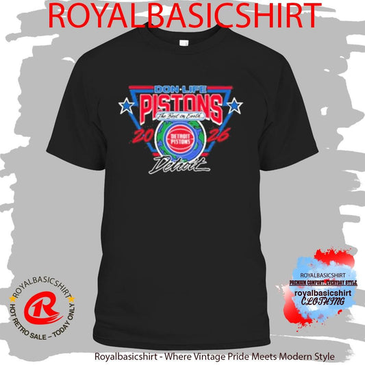 Pistons X Don Life 313 Day Shirt