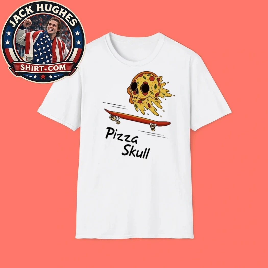 Pizza Skull Women Shirt