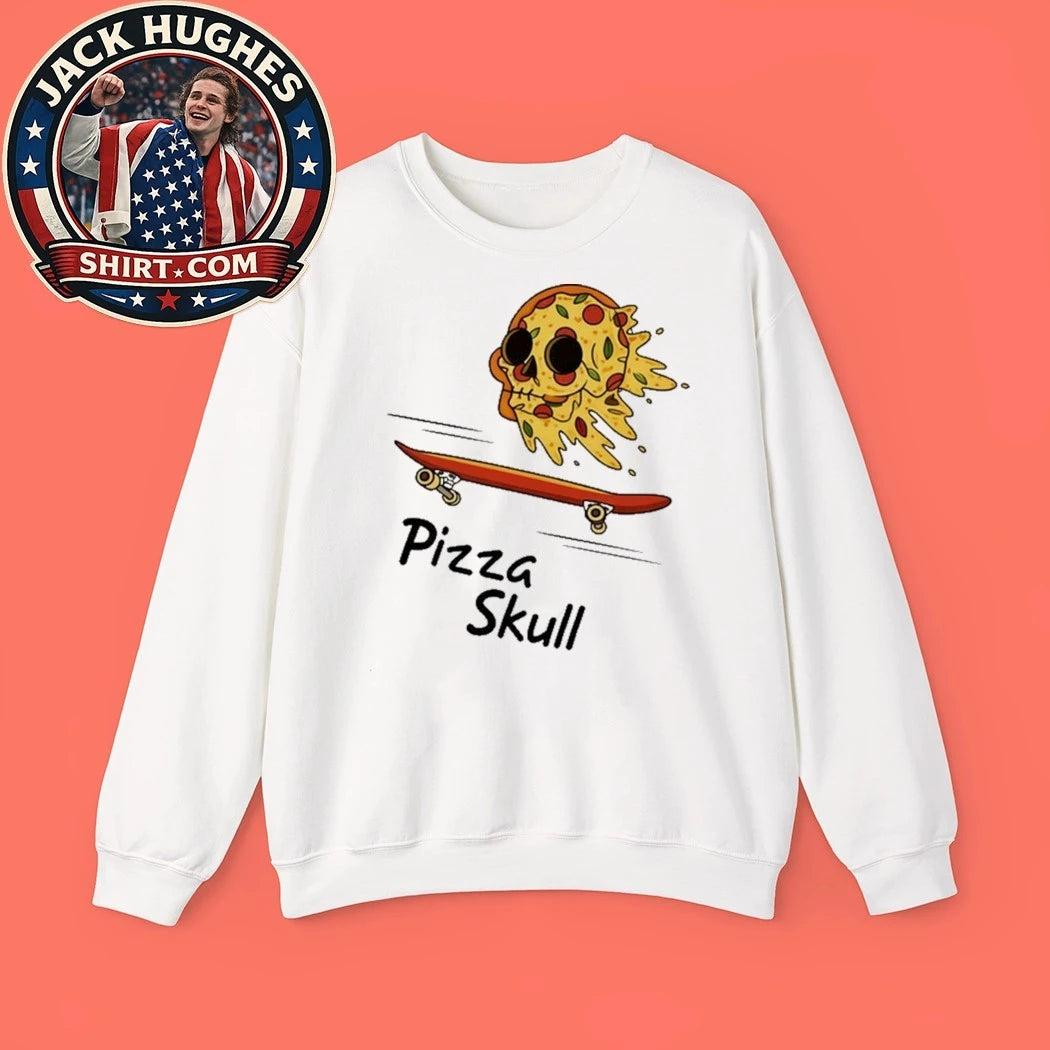Pizza Skull Women Shirt