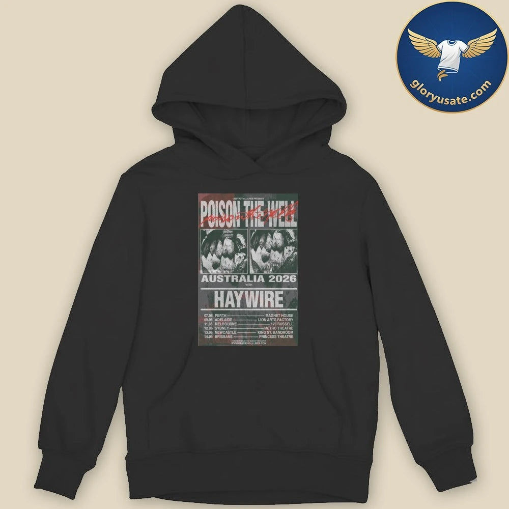 Poison The Well Australia 2026 Poster Shirt