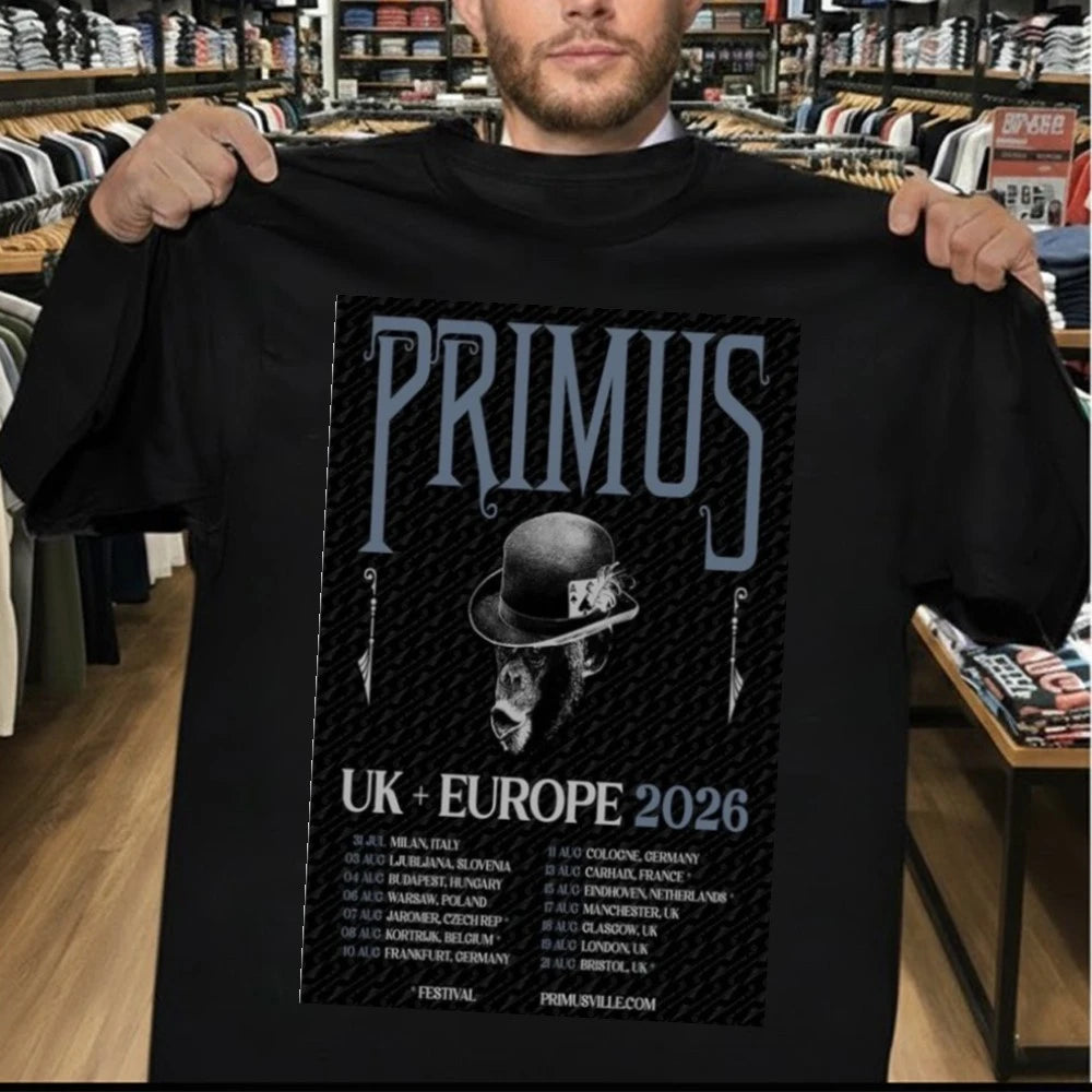 Primus Tour UK Europe 2026 Poster Shirt