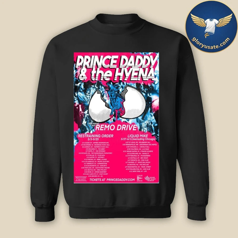Prince Daddy &amp; The Hyena May &amp; June Shows 2026 Poster Shirt