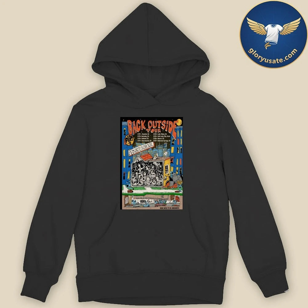 Private School Back Outside 2026 Tour Poster Shirt