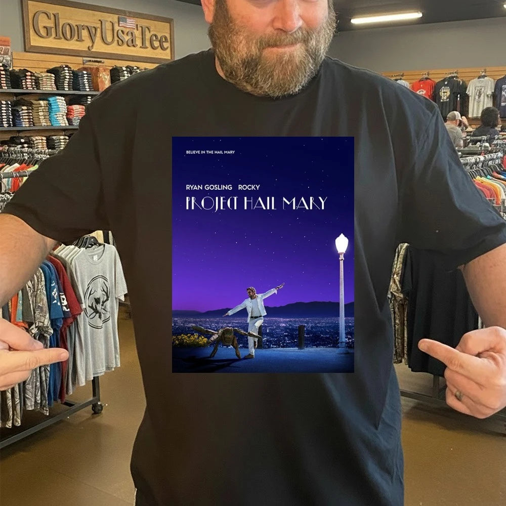 Project Hail Mary Inspired Poster La La Land Ryan Gosling Rocky Poster Shirt