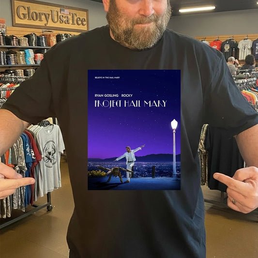 Project Hail Mary Inspired Poster La La Land Ryan Gosling Rocky Poster Shirt