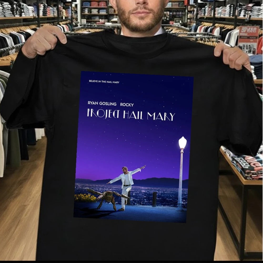 Project Hail Mary Inspired Poster La La Land Ryan Gosling Rocky Poster Shirt