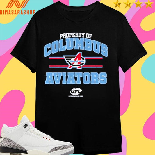 Property Of Columbus Aviators UFL Shirts