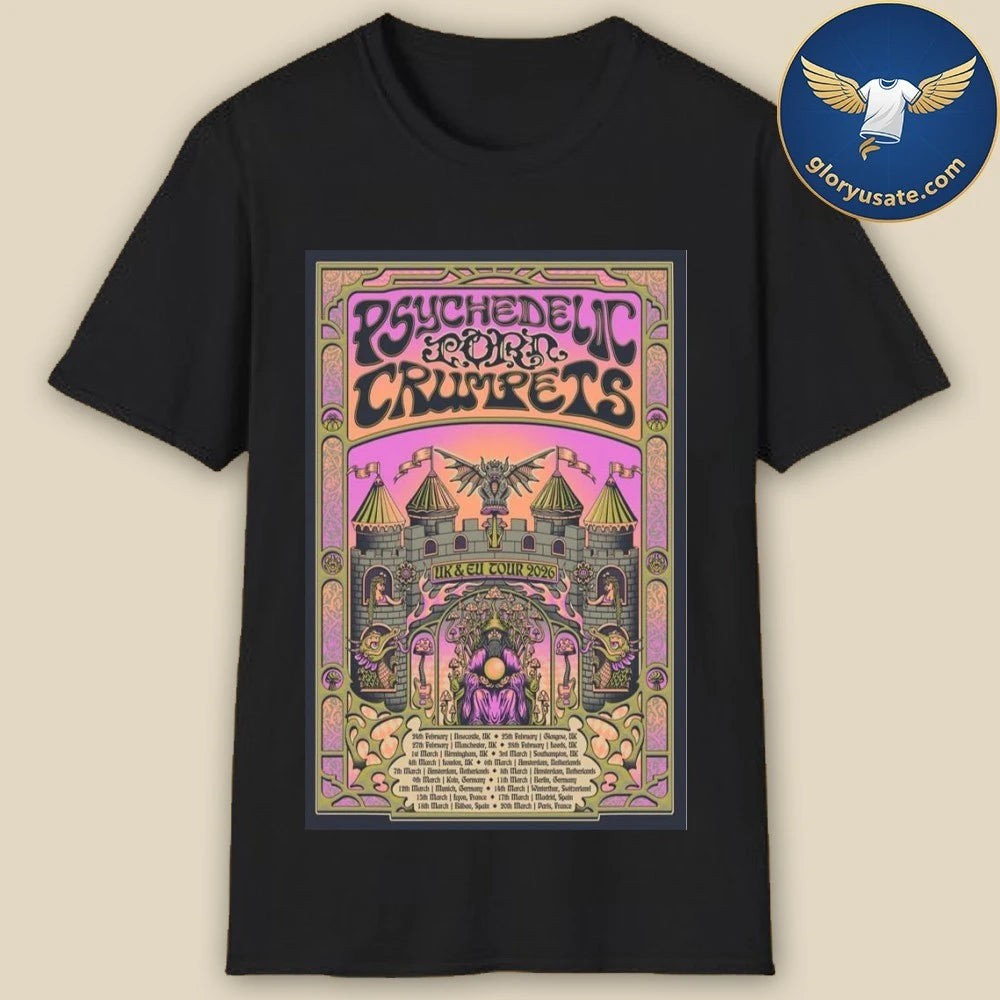 Psychedelic Porn Crumpets UK &amp; Europe Tour 2026 Poster Shirt