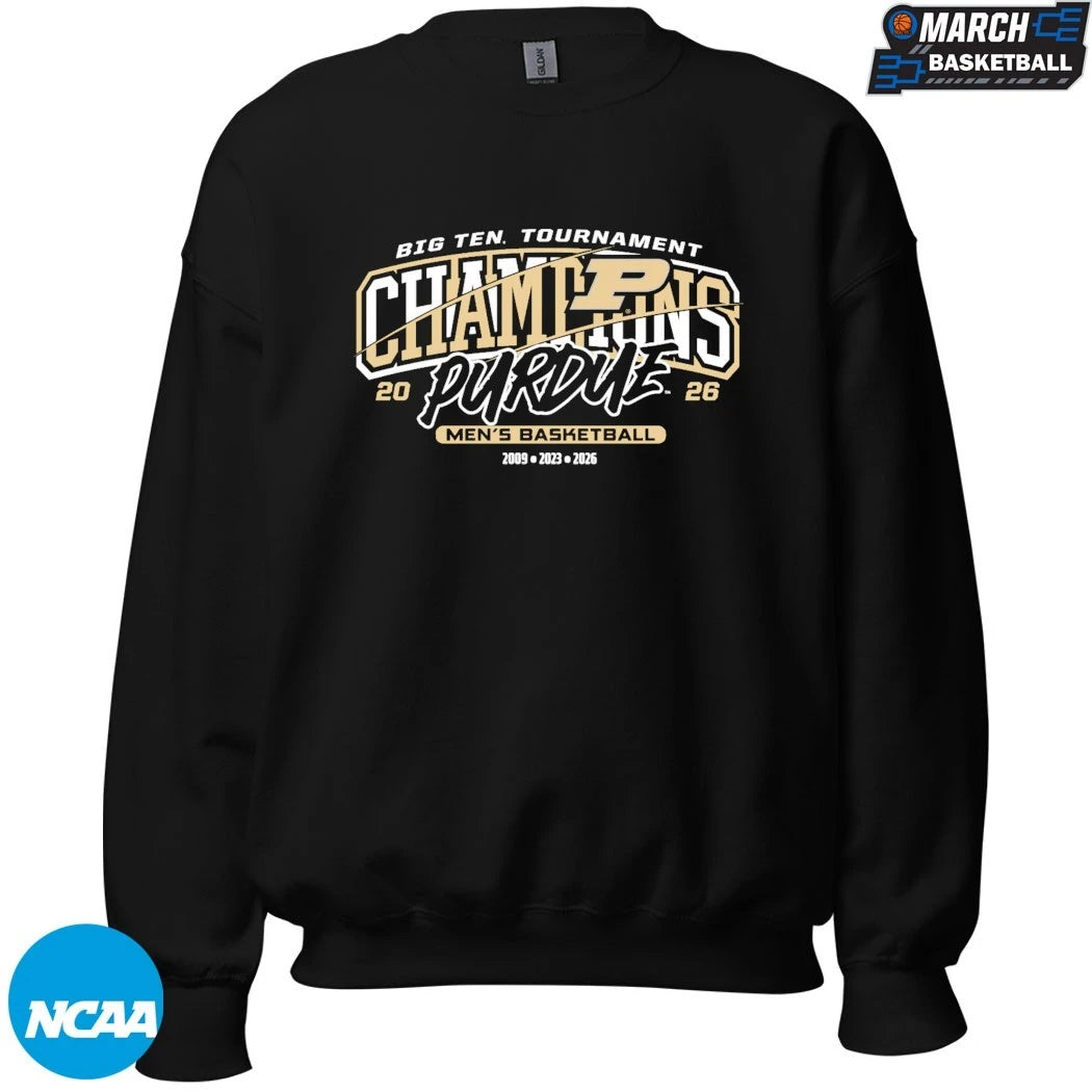 Purdue Boilermakers 2026 Big Ten Men’s Basketball Tournament Champions 2009 2023 2026 Banner T-shirts