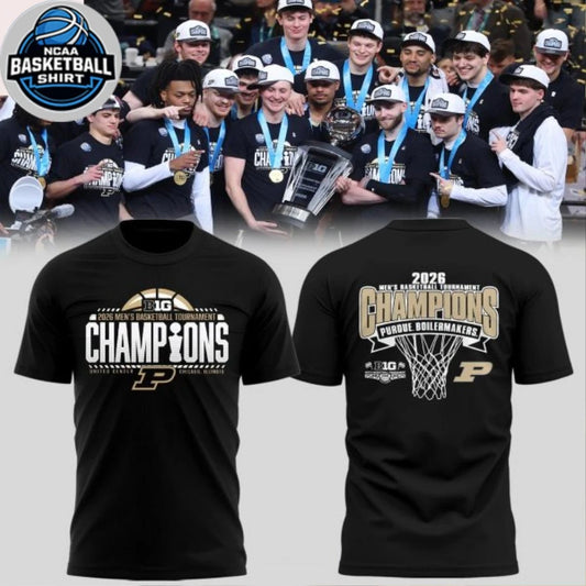 Purdue Boilermakers 2026 Big Ten Men’s Basketball Tournament Champions Hoodie T-Shirt