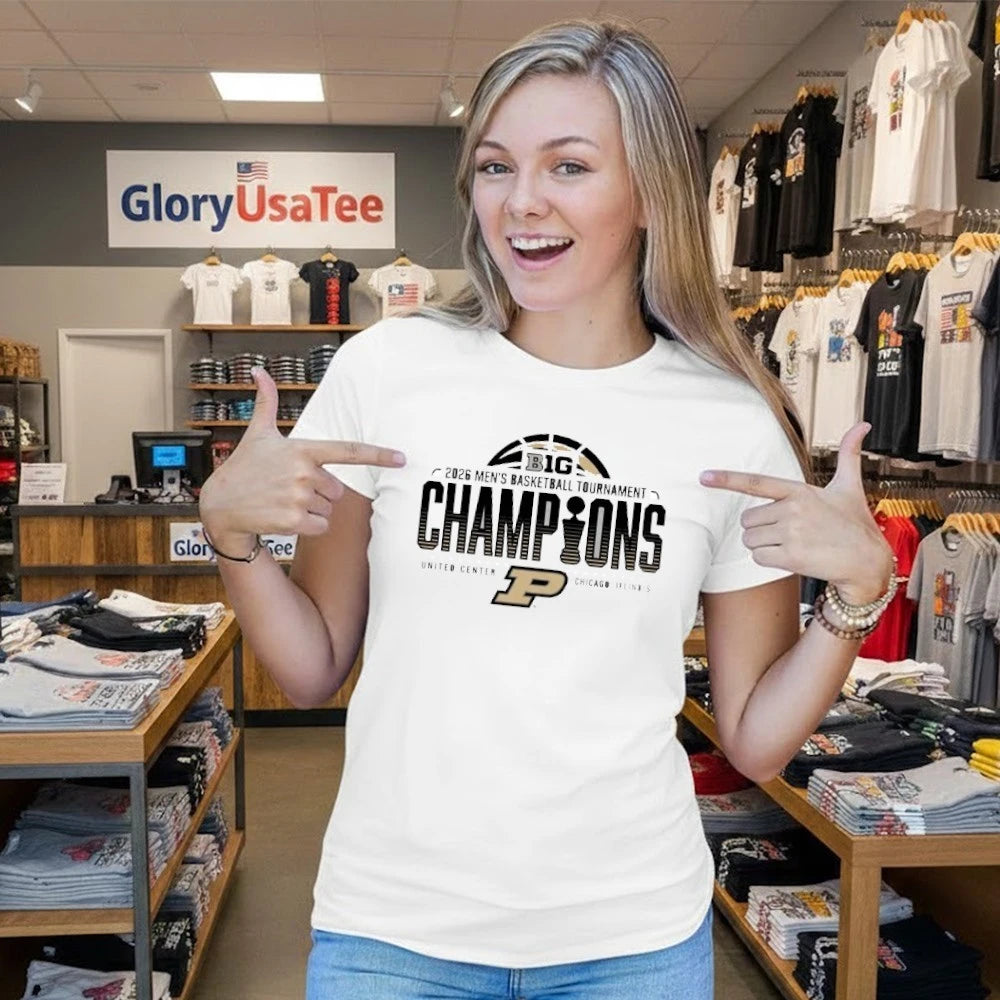 Purdue Boilermakers 2026 Big Ten Men’s Basketball Tournament Champions T-Shirt