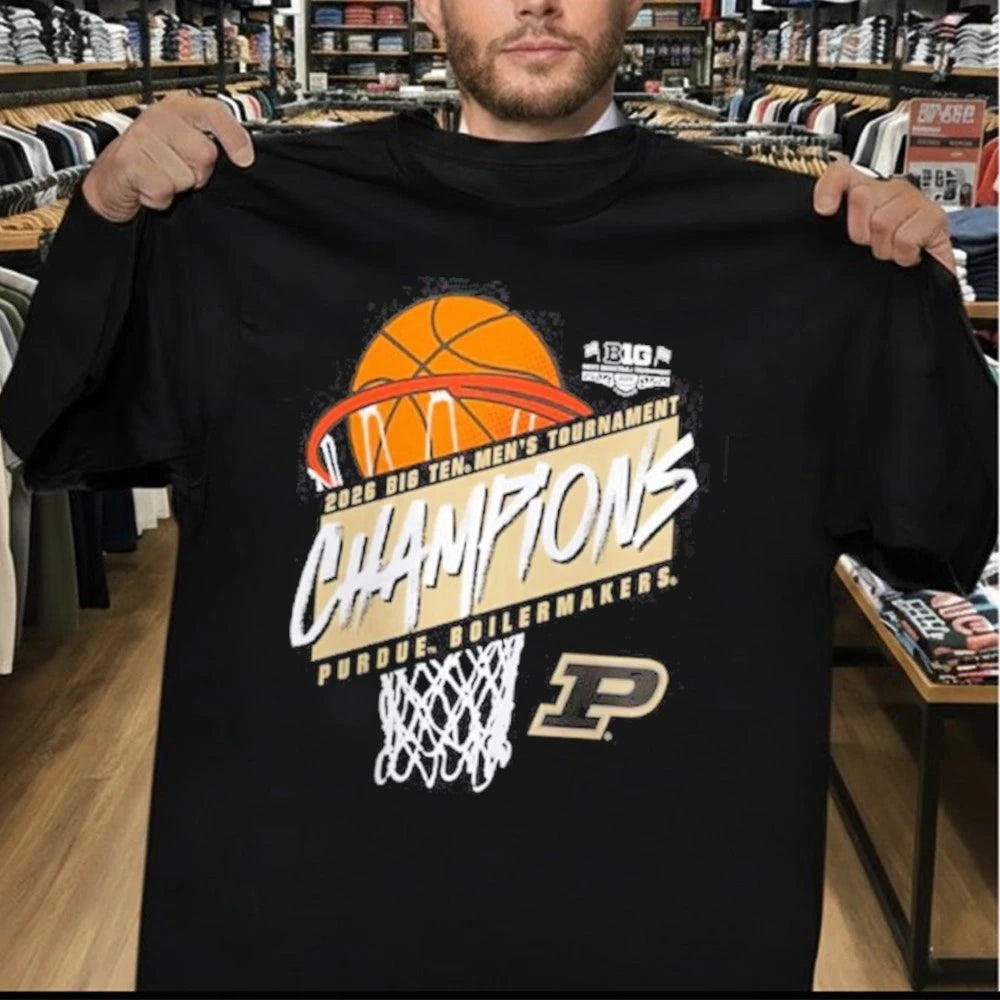Purdue Boilermakers Big Ten Men’s Basketball 2026 Tournament Champions T-Shirt