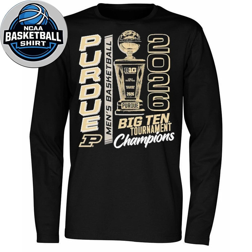 Purdue Boilermakers Big Ten Tournament Men’s Basketball Tournament Champions 2026 Logo T-Shirt