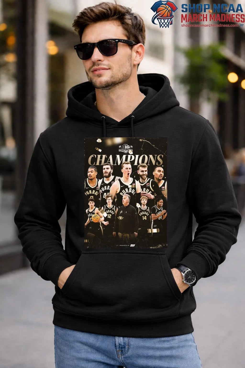 Purdue Boilermakers Men’s Basketball 2026 Big Ten Tournament Champions T-Shirt Purdue Boilermakers Shirt