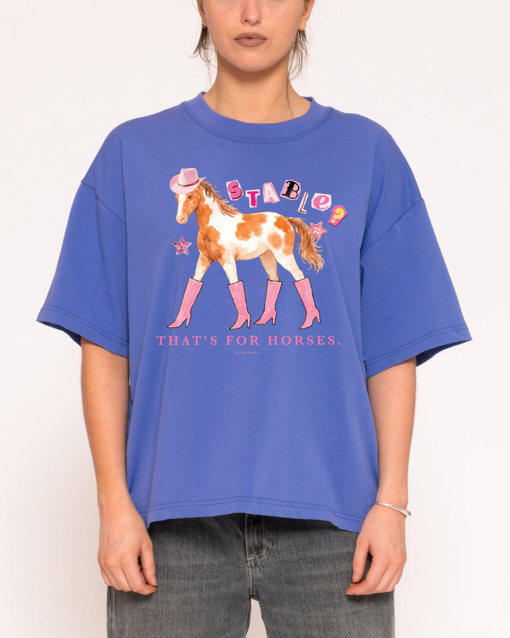 Stable? That's For Horses Boxy Crop Tee