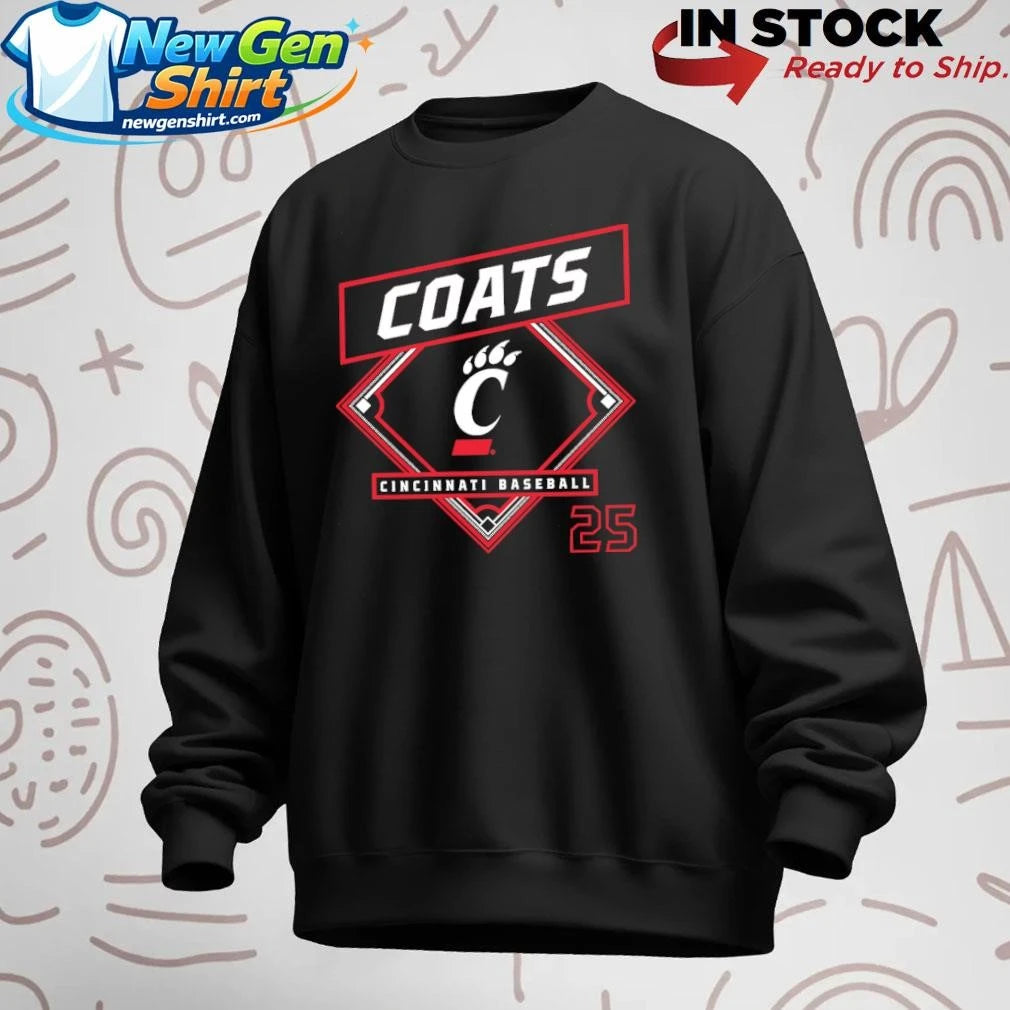 Quinton Coats Cincinnati Bearcats Baseball Shirt
